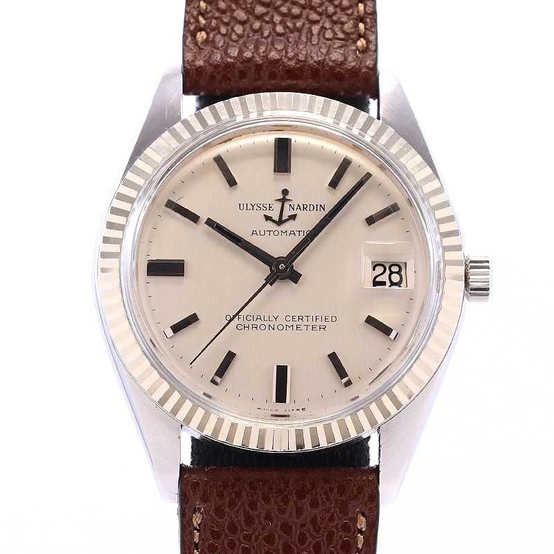 【中古】ULYSSE NARDIN ROUND AUTOMATIC DATE ユリス・ナルダン ラウンド オートマチック デイト 10921-1