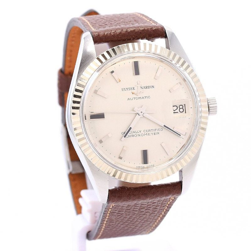 【中古】ULYSSE NARDIN ROUND AUTOMATIC DATE ユリス・ナルダン ラウンド オートマチック デイト 10921-1