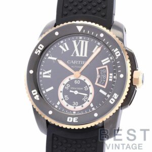 【中古】CARTIER CALIBRE DE CARTIER DIVER CARBON 42MM カルティエ カリブル ドゥ カルティエ ダイバー カーボン 42MM W2CA0004