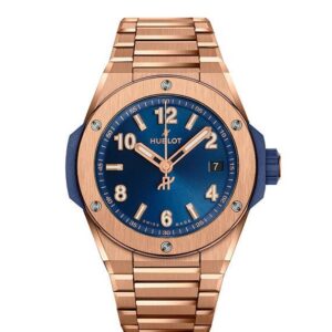 HUBLOT BIG BANG INTEGRATED TIME ONLY KING GOLD BLUE ウブロ ビッグ・バン インテグレーテッド タイムオンリー キングゴールド ブルー 457.OX.7180.OX