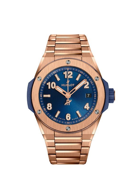 HUBLOT BIG BANG INTEGRATED TIME ONLY KING GOLD BLUE ウブロ ビッグ・バン インテグレーテッド タイムオンリー キングゴールド ブルー 457.OX.7180.OX