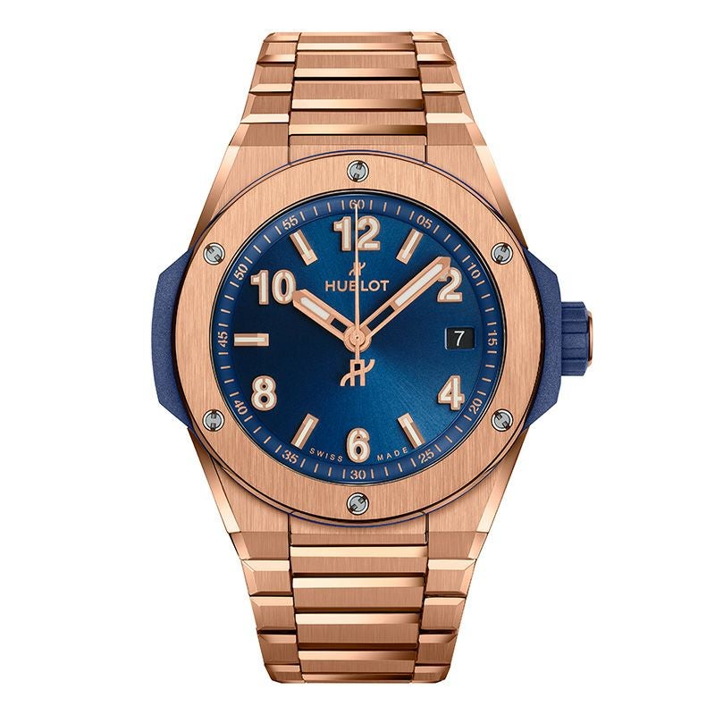HUBLOT BIG BANG INTEGRATED TIME ONLY KING GOLD BLUE ウブロ ビッグ・バン インテグレーテッド タイムオンリー キングゴールド ブルー 457.OX.7180.OX