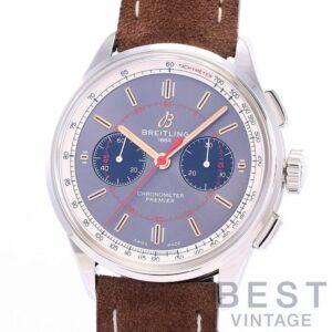 【中古】BREITLING PREMIER B01 CHRONOGRAPH 42 WHEELS AND WAVES ブライトリング プレミエ B01 クロノグラフ 42 ホイールズ&ウェーブズ AB0118A31B1X1 (A007W-WNAA)