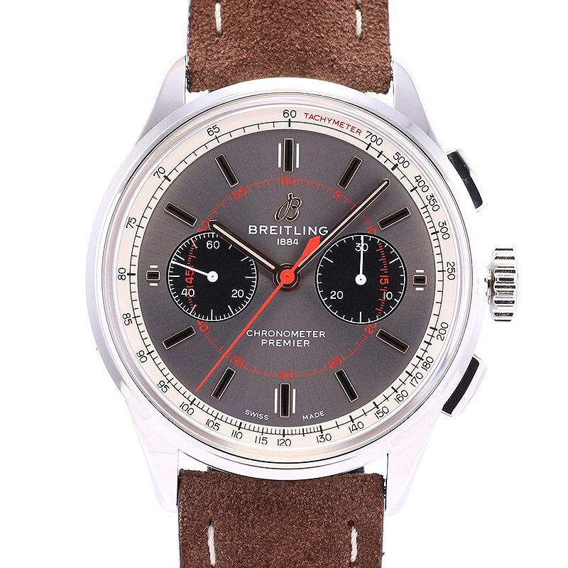 【中古】BREITLING PREMIER B01 CHRONOGRAPH 42 WHEELS AND WAVES ブライトリング プレミエ B01 クロノグラフ 42 ホイールズ&ウェーブズ AB0118A31B1X1 (A007W-WNAA)