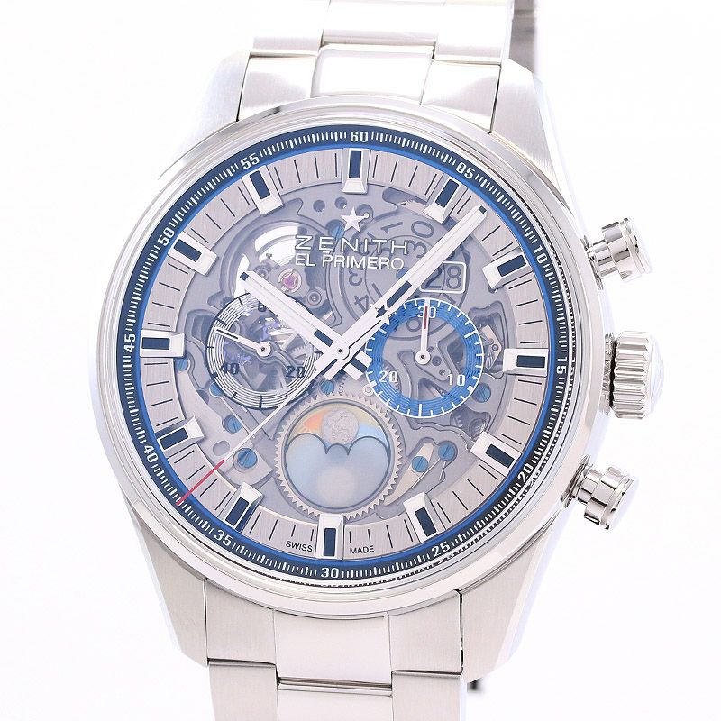 【中古】ZENITH CHRONOMASTER EL PRIMERO GRAND DATE FULL OPEN ゼニス クロノマスター エル・プリメロ グランドデイト フルオープン 03.2530.4047/78.M2530