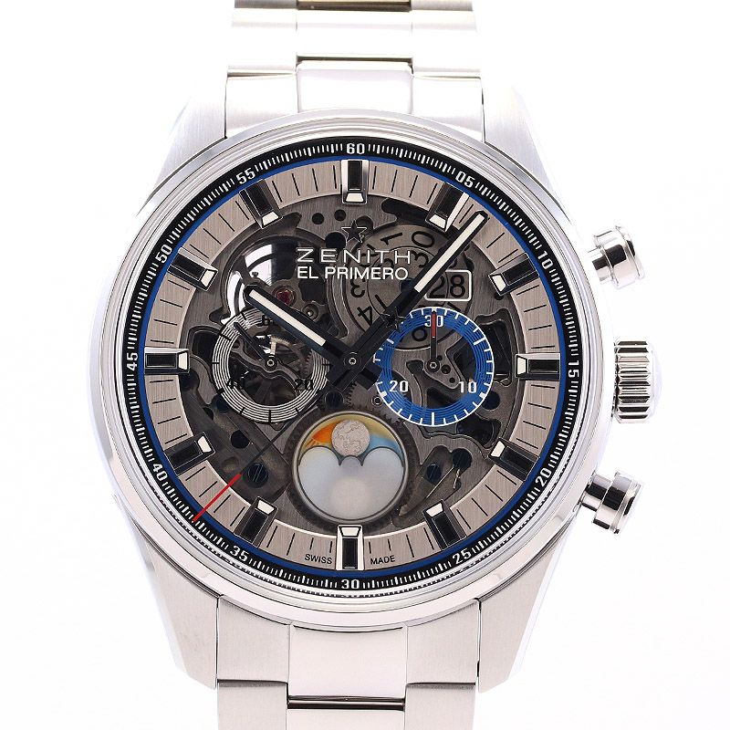 【中古】ZENITH CHRONOMASTER EL PRIMERO GRAND DATE FULL OPEN ゼニス クロノマスター エル・プリメロ グランドデイト フルオープン 03.2530.4047/78.M2530