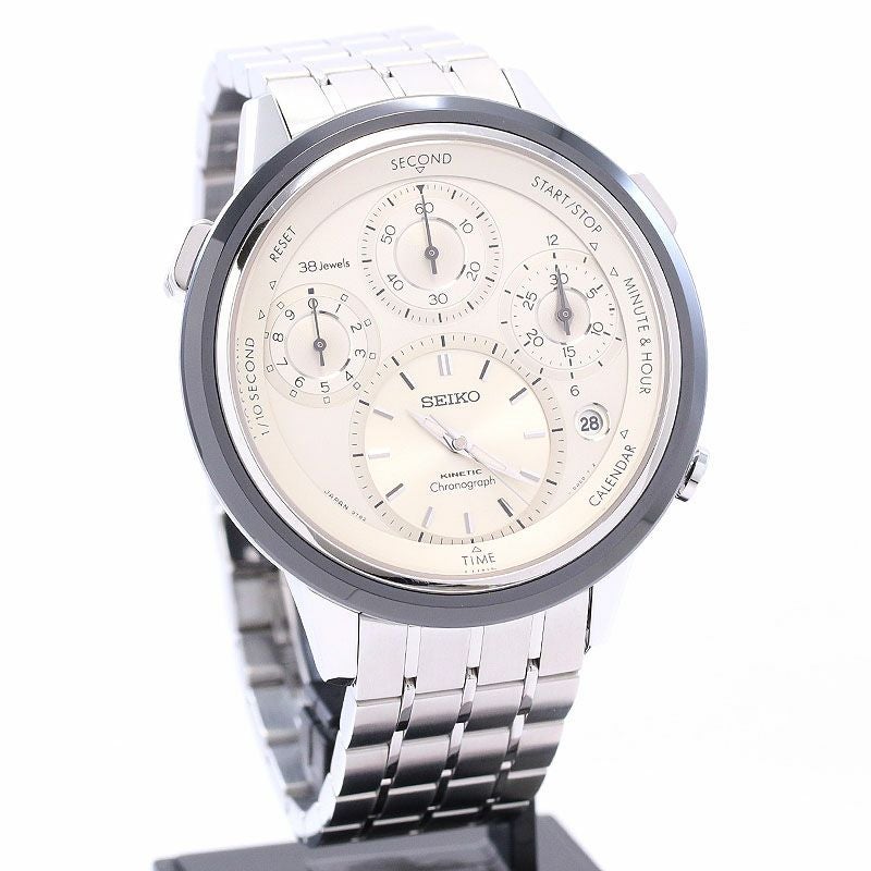 【中古】SEIKO CROWN CHRONOGRAPH DOMESTIC CHRONOGRAPH 40TH ANNIVERSARY セイコー キネティック クラウン クロノグラフ 国産クロノグラフ誕生40周年記念限定 SBCG003 (9T82-0AE0)