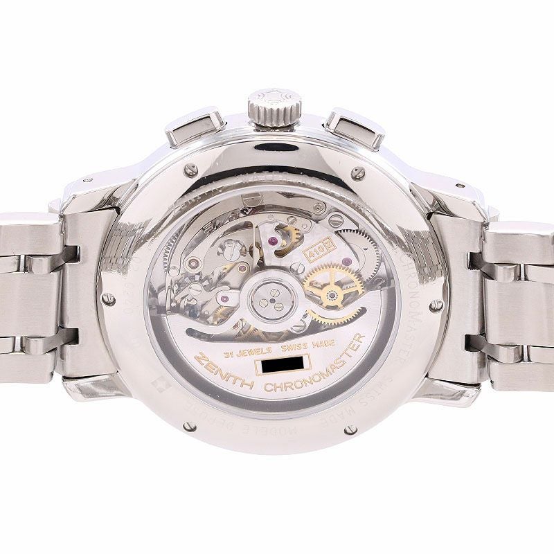 【中古】ZENITH CHRONOMASTER EL PRIMERO TRIPLE CALENDAR MOONPHASE ゼニス クロノマスター エル・プリメロ トリプルカレンダー ムーンフェイズ 02.0240.410/01