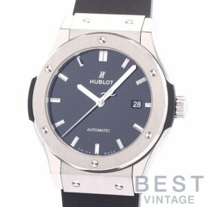 【中古】HUBLOT CLASSIC FUSION TITANIUM BLACK SHINY JAPAN LIMITED ウブロ クラシック・フュージョン チタニウム ブラックシャイニー 日本限定 542.NX.1270.LR