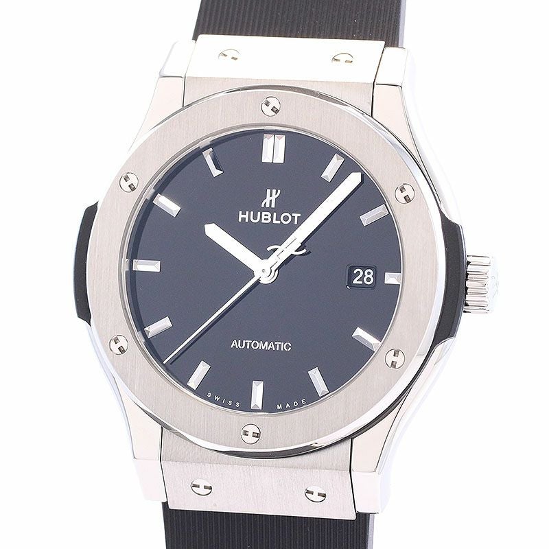 【中古】HUBLOT CLASSIC FUSION TITANIUM BLACK SHINY JAPAN LIMITED ウブロ クラシック・フュージョン チタニウム ブラックシャイニー 日本限定 542.NX.1270.LR