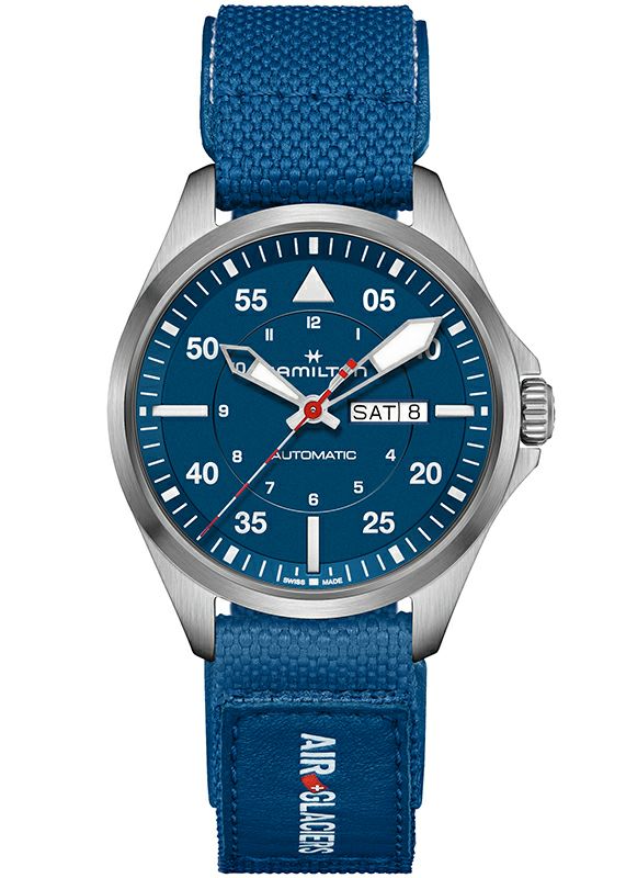 HAMILTON KHAKI AVIATION PILOT DAY DATE AUTO - AIR-GLACIERS EDITION ハミルトン カーキ アビエーション パイロット デイデイト オート エアー グラシエ エディション H64655941