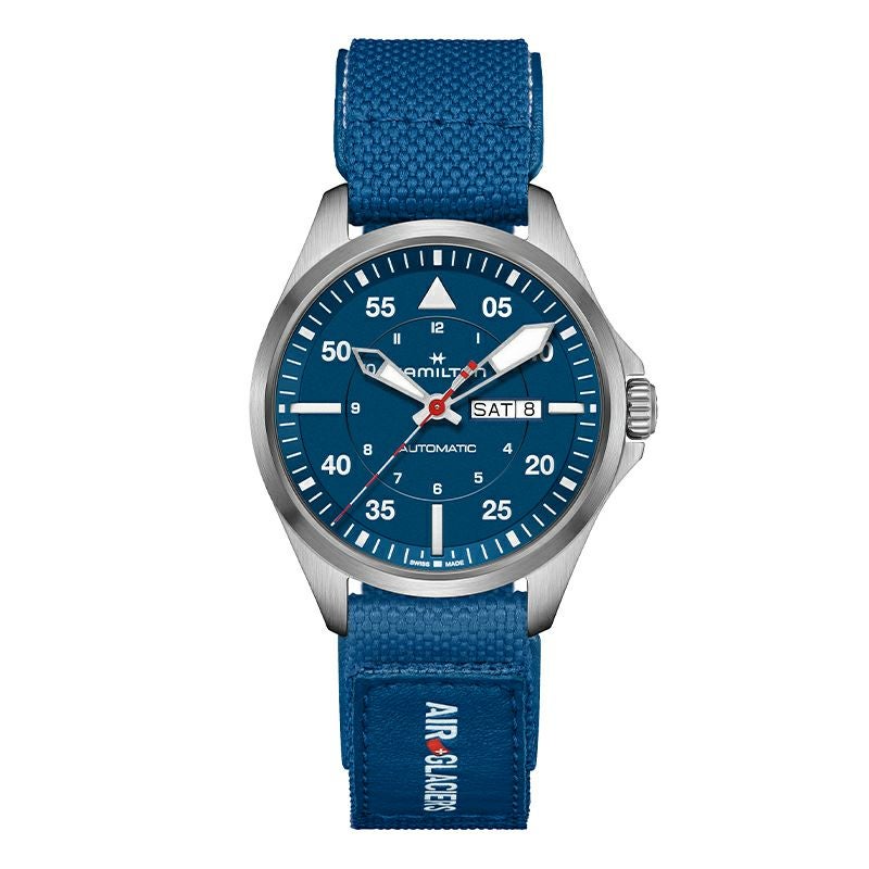 HAMILTON KHAKI AVIATION PILOT DAY DATE AUTO - AIR-GLACIERS EDITION ハミルトン カーキ アビエーション パイロット デイデイト オート エアー グラシエ エディション H64655941