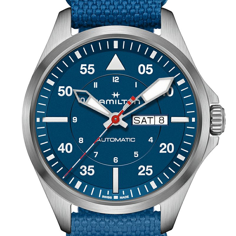 HAMILTON KHAKI AVIATION PILOT DAY DATE AUTO - AIR-GLACIERS EDITION ハミルトン カーキ アビエーション パイロット デイデイト オート エアー グラシエ エディション H64655941