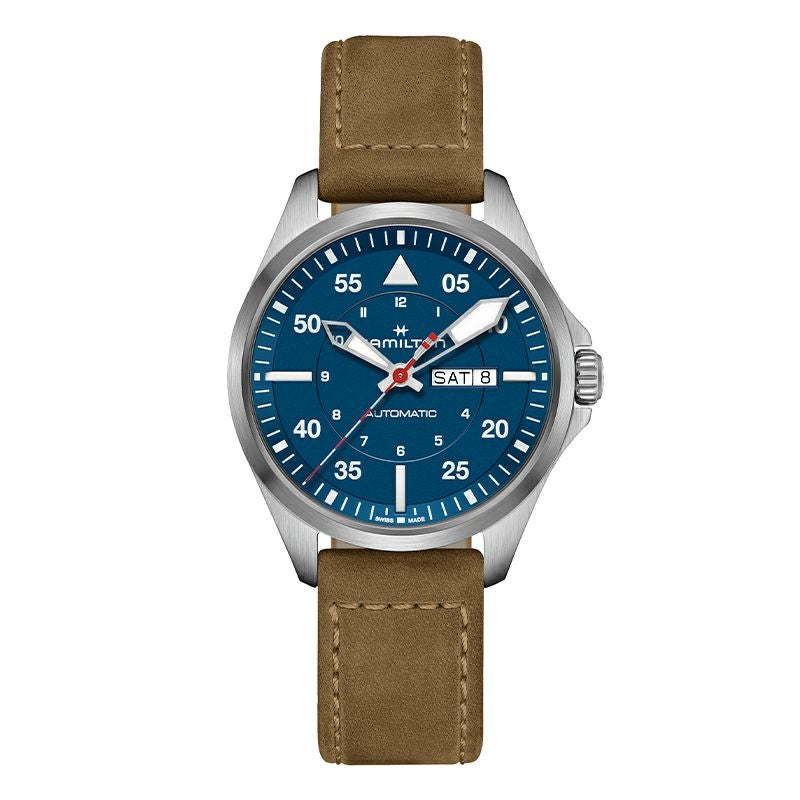 HAMILTON KHAKI AVIATION PILOT DAY DATE AUTO - AIR-GLACIERS EDITION ハミルトン カーキ アビエーション パイロット デイデイト オート エアー グラシエ エディション H64655941