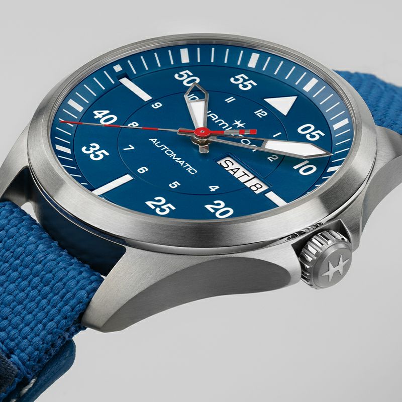 HAMILTON KHAKI AVIATION PILOT DAY DATE AUTO - AIR-GLACIERS EDITION ハミルトン カーキ アビエーション パイロット デイデイト オート エアー グラシエ エディション H64655941