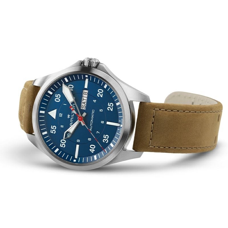 HAMILTON KHAKI AVIATION PILOT DAY DATE AUTO - AIR-GLACIERS EDITION ハミルトン カーキ アビエーション パイロット デイデイト オート エアー グラシエ エディション H64655941