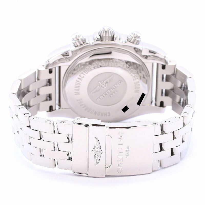 【中古】BREITLING CHRONOMAT 44 JAPAN LIMITED ブライトリング クロノマット 44 MOP ブラック&ホワイト 日本限定400本 AB01103C/BC48/375A (A011BWJPA)
