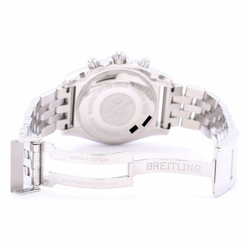 【中古】BREITLING CHRONOMAT 44 JAPAN LIMITED ブライトリング クロノマット 44 MOP ブラック&ホワイト 日本限定400本 AB01103C/BC48/375A (A011BWJPA)