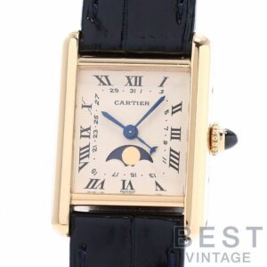 【中古】CARTIER TANK LOUIS CARTIER MEDIUM MODEL MOONPHASE カルティエ タンク ルイ カルティエ MM ムーンフェイズ W1500851