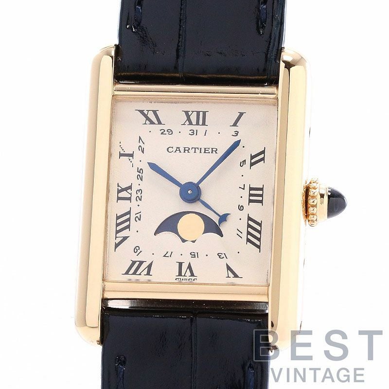 【中古】CARTIER TANK LOUIS CARTIER MEDIUM MODEL MOONPHASE カルティエ タンク ルイ カルティエ MM ムーンフェイズ W1500851