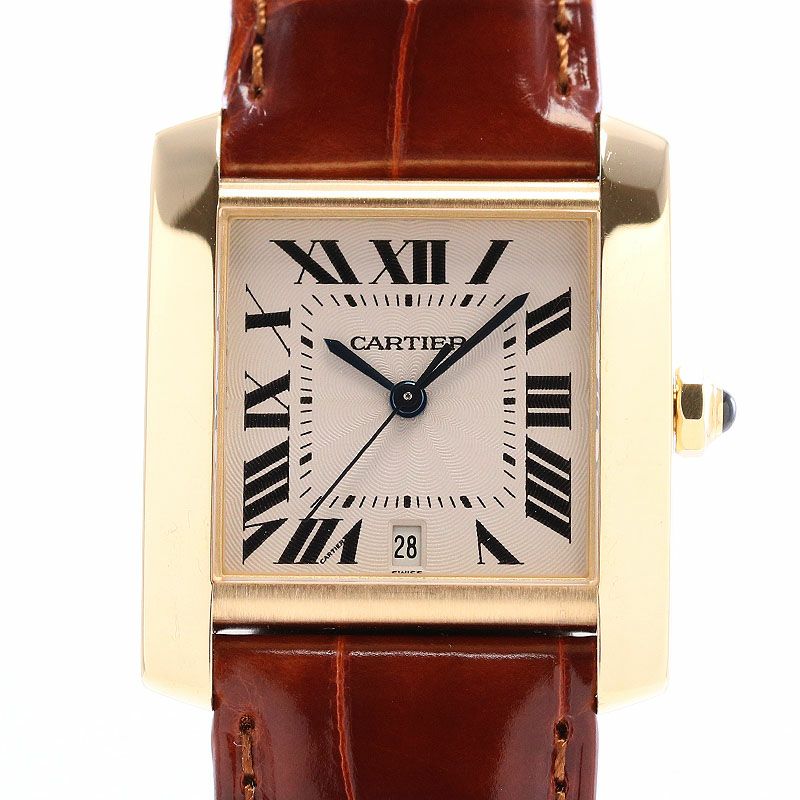 【中古】CARTIER TANK FRANCAISE LARGE MODEL カルティエ タンクフランセーズ LM W5000156