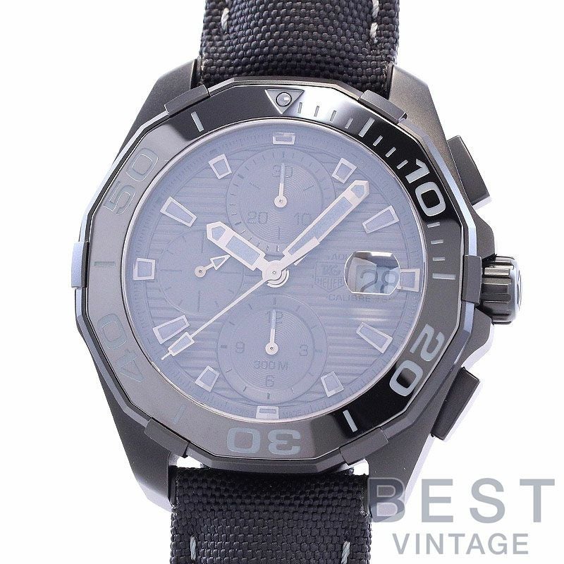 【中古】TAG HEUER SPECIAL EDITION AQUARACER 300M CHRONOGRAPH BLACK PHANTOM タグ・ホイヤー スペシャルエディション アクアレーサー 300M クロノグラフ ブラックファントム CAY218B.FC6370