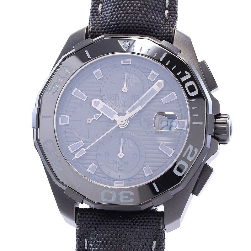 【中古】TAG HEUER SPECIAL EDITION AQUARACER 300M CHRONOGRAPH BLACK PHANTOM タグ・ホイヤー スペシャルエディション アクアレーサー 300M クロノグラフ ブラックファントム CAY218B.FC6370
