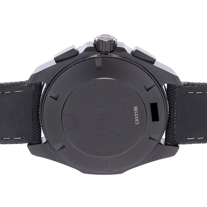 【中古】TAG HEUER SPECIAL EDITION AQUARACER 300M CHRONOGRAPH BLACK PHANTOM タグ・ホイヤー スペシャルエディション アクアレーサー 300M クロノグラフ ブラックファントム CAY218B.FC6370