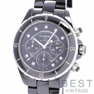 【中古】CHANEL J12 CHRONOGRAPH BLACK CERAMIC シャネル J12 クロノグラフ ブラックセラミック H2419