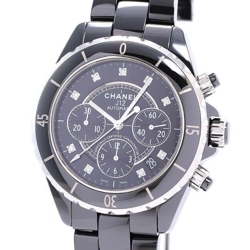 【中古】CHANEL J12 CHRONOGRAPH BLACK CERAMIC シャネル J12 クロノグラフ ブラックセラミック H2419