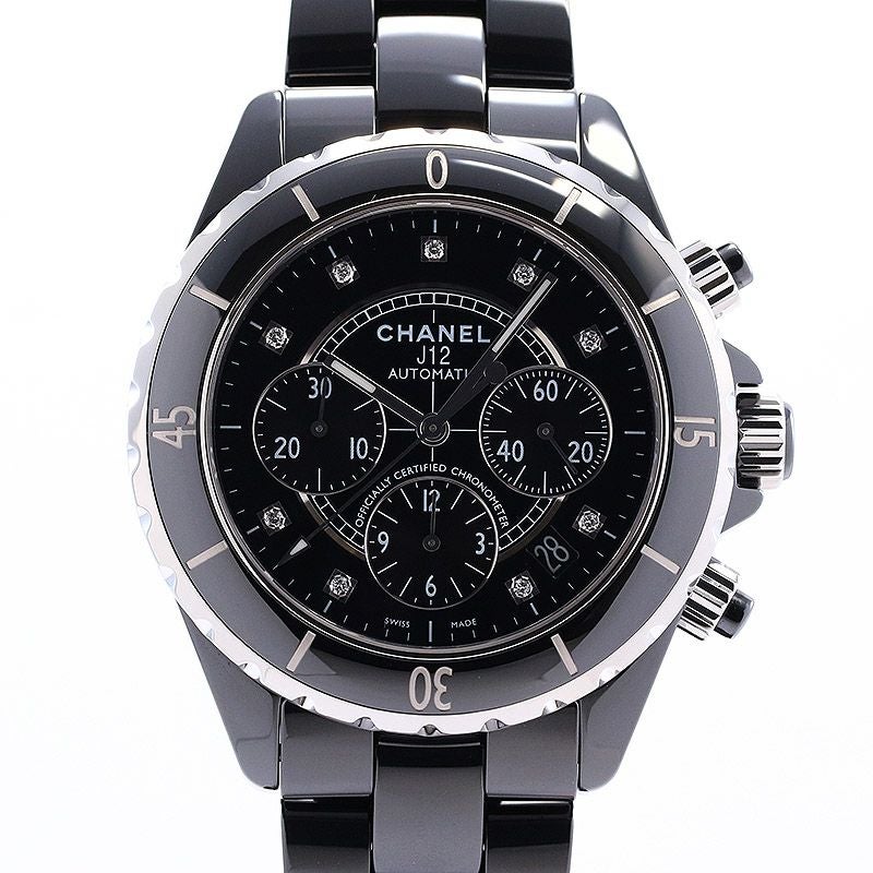 【中古】CHANEL J12 CHRONOGRAPH BLACK CERAMIC シャネル J12 クロノグラフ ブラックセラミック H2419