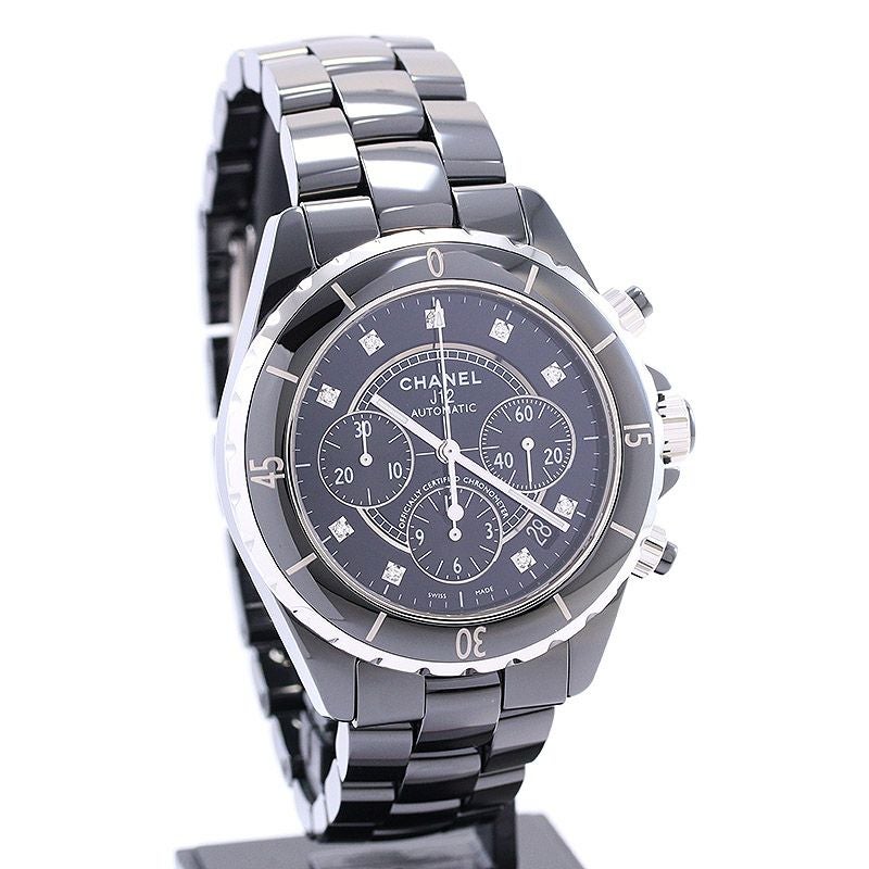 【中古】CHANEL J12 CHRONOGRAPH BLACK CERAMIC シャネル J12 クロノグラフ ブラックセラミック H2419