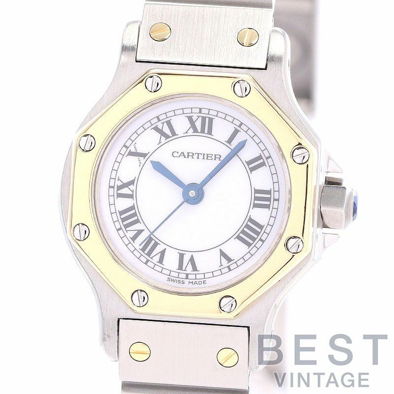 【中古】CARTIER SANTOS RONDE SMALL MODEL / SANTOS OCTAGON SMALL MODEL カルティエ サントスロンドSM / サントスオクタゴンSM 82037288