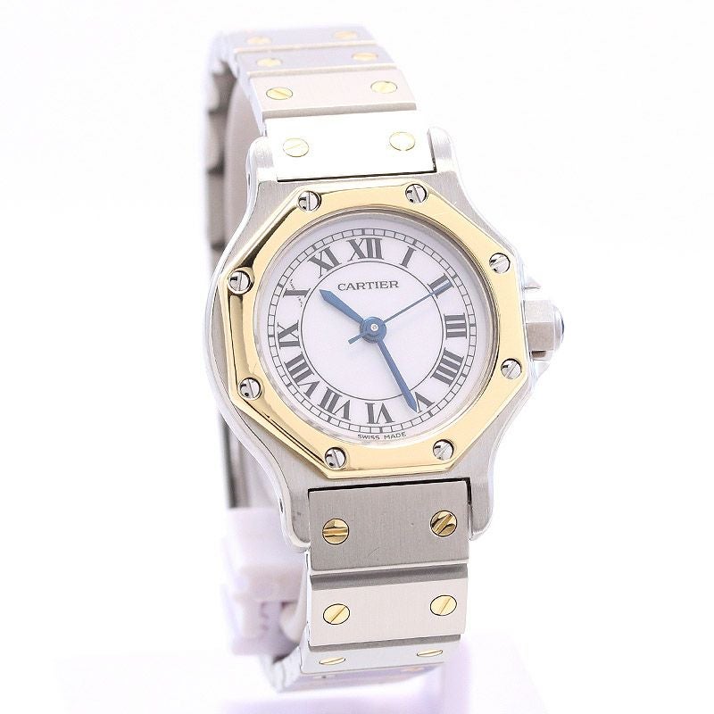【中古】CARTIER SANTOS RONDE SMALL MODEL / SANTOS OCTAGON SMALL MODEL カルティエ サントスロンドSM / サントスオクタゴンSM 82037288