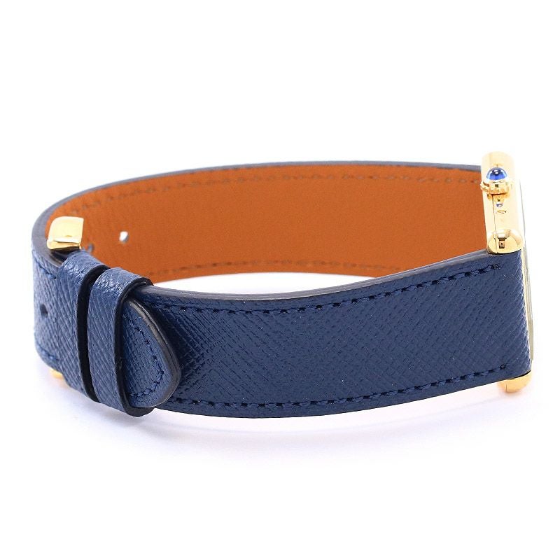 【中古】CARTIER MUST TANK LARGE MODEL VERMEIL TRINITY DIAL カルティエ マストタンクLM ヴェルメイユ トリニティダイヤル W1006254 (590005)