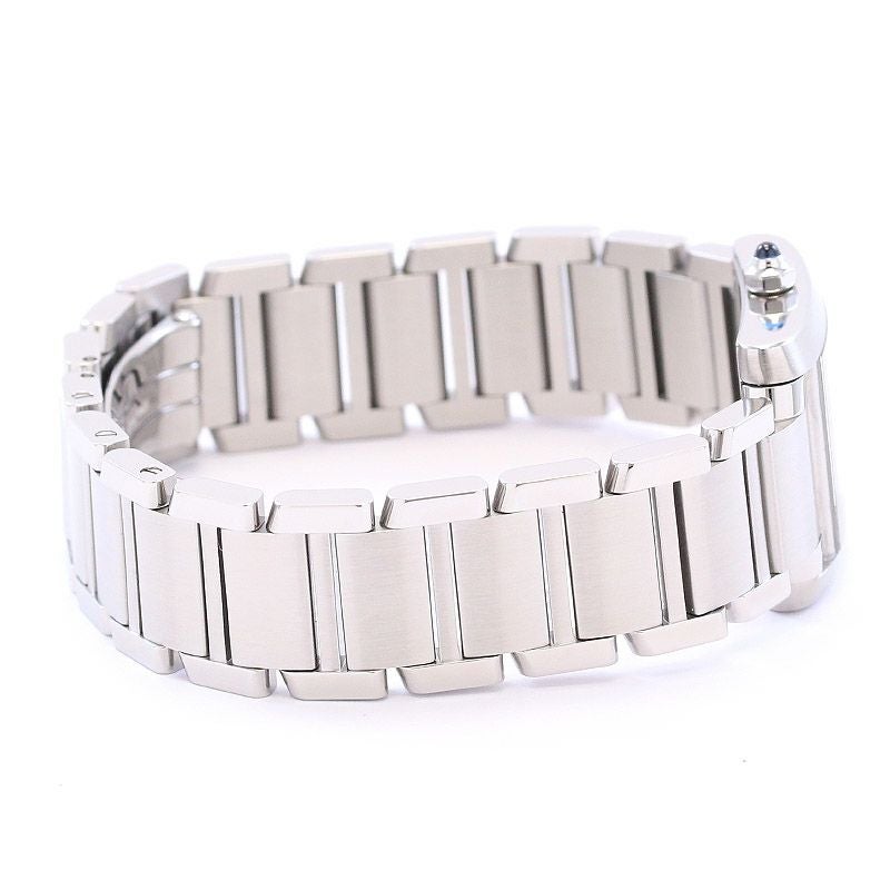 【中古】CARTIER TANK FRANCAISE WATCH SMALL MODEL BLUE MOP DIAL カルティエ タンクフランセーズ SM W51034Q3