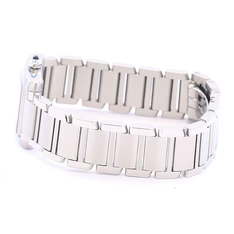 【中古】CARTIER TANK FRANCAISE WATCH SMALL MODEL BLUE MOP DIAL カルティエ タンクフランセーズ SM W51034Q3