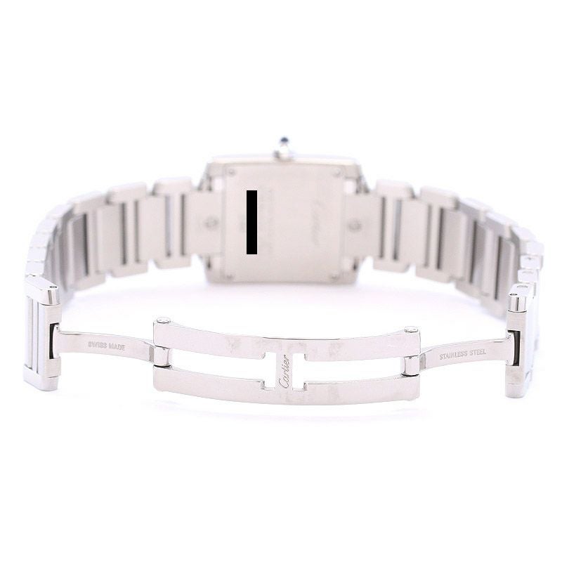 【中古】CARTIER TANK FRANCAISE WATCH SMALL MODEL BLUE MOP DIAL カルティエ タンクフランセーズ SM W51034Q3