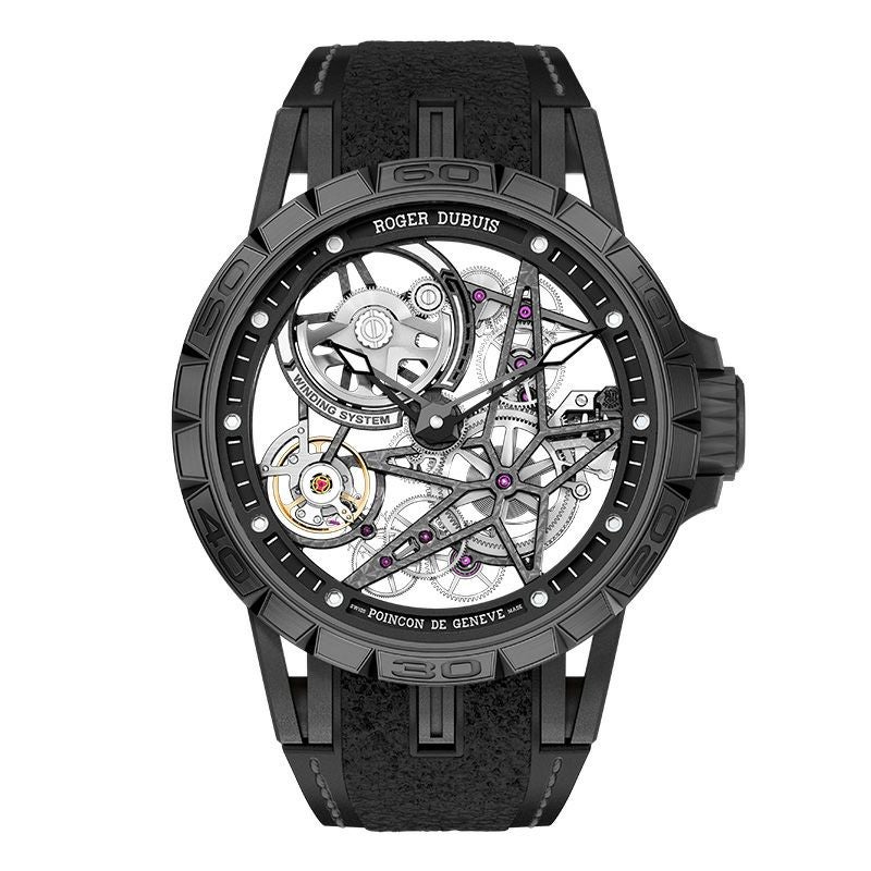 ROGER DUBUIS EXCALIBUR SPIDER PIRELLI BLACK DLC TITANIUM 45MM ロジェ・デュブイ エクスカリバー スパイダー ピレリ ブラックDLC チタニウム DBEX0826