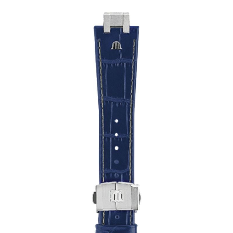 MAURICE LACROIX Blue Calf Leather Strap モーリス・ラクロア ブルーカーフレザーストラップ AI1108、AI6007、AI6057のモデルと互換性あり ML824-005036