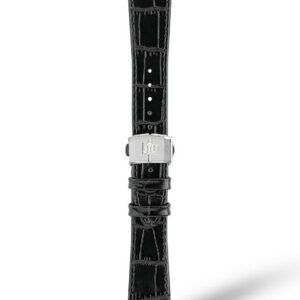 MAURICE LACROIX Black Calf Leather Strap モーリス・ラクロア ブラックカーフレザーストラップ AI6038およびAI6088のモデルと互換性あり ML823-005055