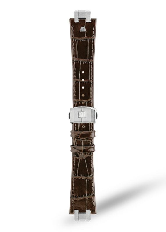 MAURICE LACROIX Brown Calf Leather Strap モーリス・ラクロア ブラウンカーフレザーストラップ AI6008、AI6058、AI6158のモデルと互換性あり ML823-005050