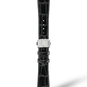 MAURICE LACROIX Black Calf Leather Strap モーリス・ラクロア ブラックカーフレザーストラップ AI1108、AI6007、AI6057のモデルと互換性あり ML824-005035