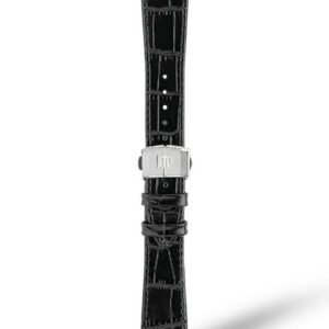 MAURICE LACROIX Black Calf Leather Strap モーリス・ラクロア ブラックカーフレザーストラップ AI6008、AI6058、AI6158のモデルと互換性あり ML823-005051