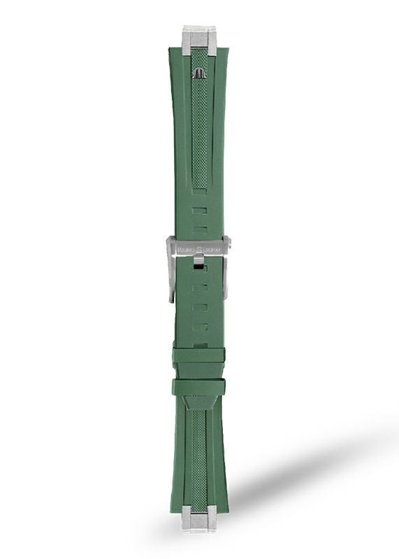 MAURICE LACROIX Green Rubber Strap モーリス・ラクロア グリーンラバーストラップ AI6008、AI6058、AI6158のモデルと互換性あり ML822-005025