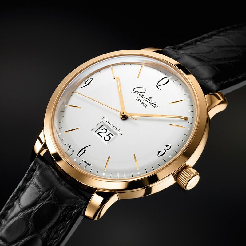 GLASHUTTE ORIGINAL Sixties Panorama Date グラスヒュッテ・オリジナル シックスティーズ・パノラマデイト 2-39-47-01-01-04