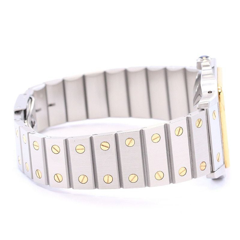 【中古】CARTIER SANTOS CARREE LARGE MODEL / SANTOS GALBEE カルティエ サントス カレ LM スレートグレー ゴーストダイヤル / サントス ガルベ LM 81035488(2961) GHOST