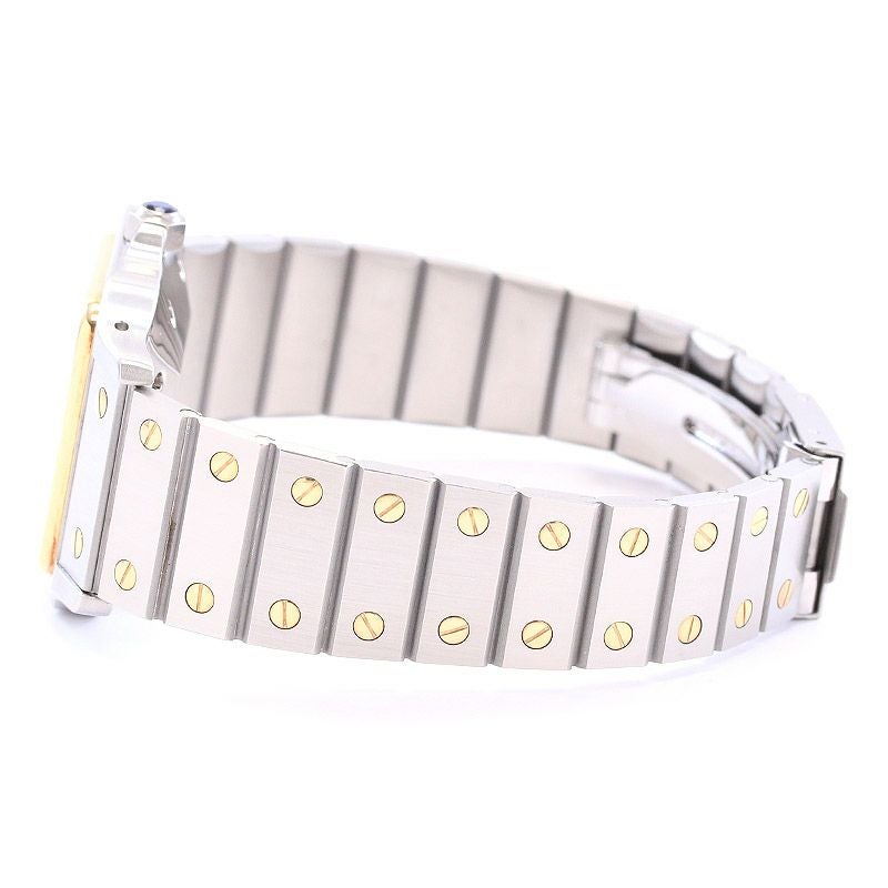 【中古】CARTIER SANTOS CARREE LARGE MODEL / SANTOS GALBEE カルティエ サントス カレ LM スレートグレー ゴーストダイヤル / サントス ガルベ LM 81035488(2961) GHOST