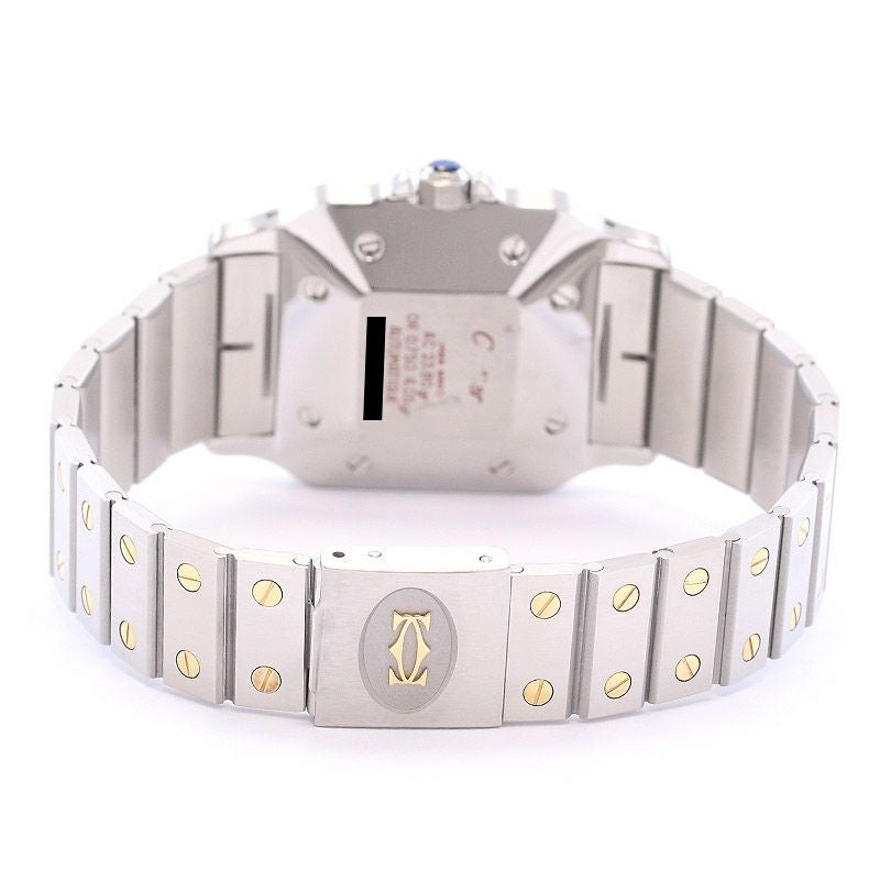 【中古】CARTIER SANTOS CARREE LARGE MODEL / SANTOS GALBEE カルティエ サントス カレ LM スレートグレー ゴーストダイヤル / サントス ガルベ LM 81035488(2961) GHOST