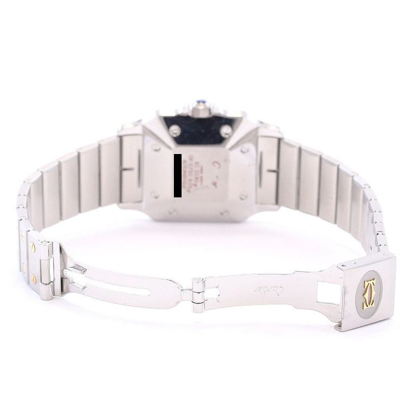 【中古】CARTIER SANTOS CARREE LARGE MODEL / SANTOS GALBEE カルティエ サントス カレ LM スレートグレー ゴーストダイヤル / サントス ガルベ LM 81035488(2961) GHOST